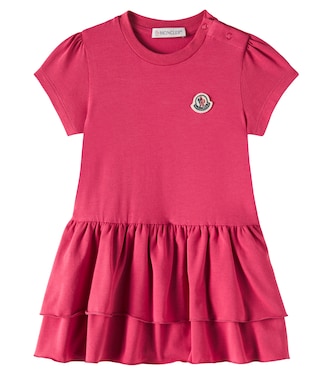 Baby cotton-blend dress | Moncler Enfant