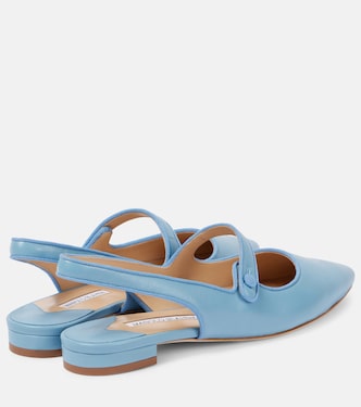 Ballerines slingback Campariflatsli en cuir | Manolo Blahnik