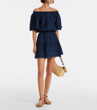Micha broderie anglaise cotton minidress | Melissa Odabash