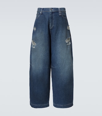 Jeans anchos desgastados | Simone Rocha