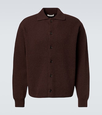 Cárdigan acanalado de lana | Auralee