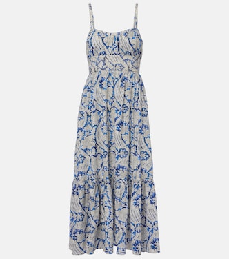 Nadine floral cotton-blend midi dress | Ulla Johnson