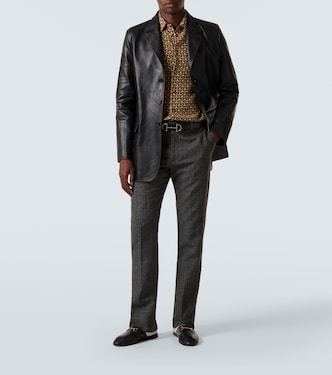 Chemise imprimée en soie | Gucci