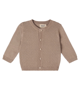 Baby Cardigan Bjørn aus Baumwolle | Wheat
