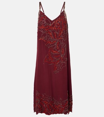 Beaded silk slip dress | Dries Van Noten