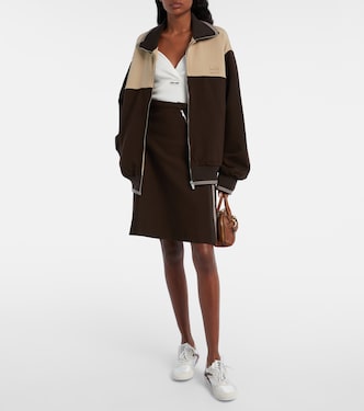 Top en coton et dentelle | Miu Miu
