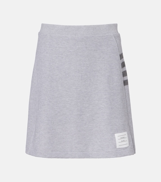 4-Bar cotton miniskirt | Thom Browne