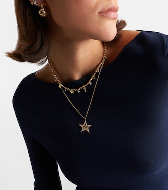 Icon Wallpaper Star 14kt gold pendant necklace with diamonds | Sydney Evan