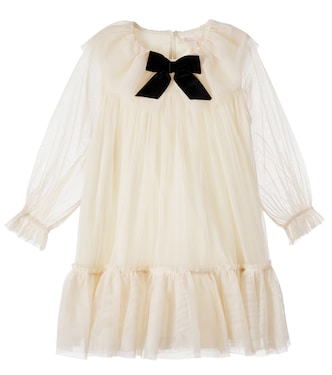 Bow-detail tulle dress | Konges Sløjd