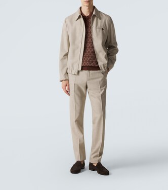 Virgin wool blouson jacket | Slowear