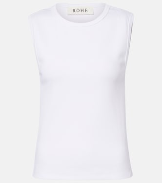 Ribbed-knit cotton-blend jersey tank top | Róhe