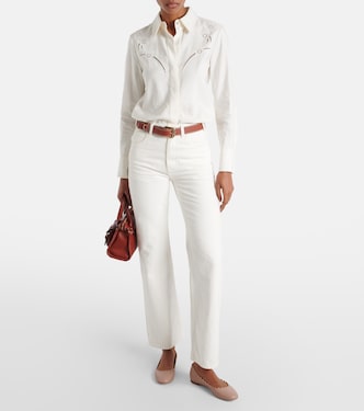 Lauren leather ballet flats | Chloé