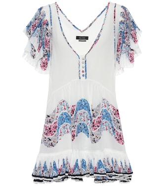 Nubia printed silk minidress | Isabel Marant