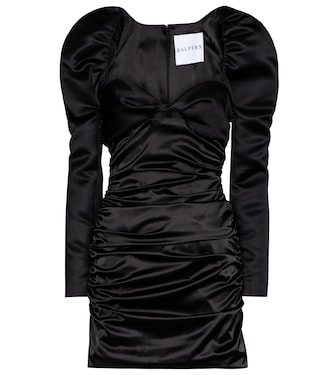 Gathered satin minidress | Halpern