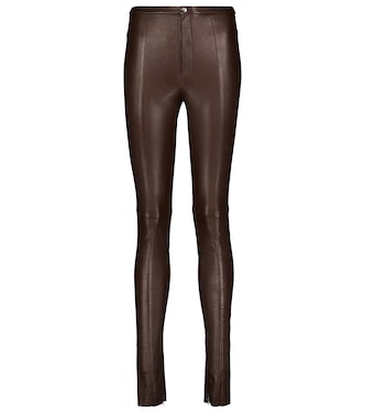 Maggie high-rise skinny leather pants | Stouls