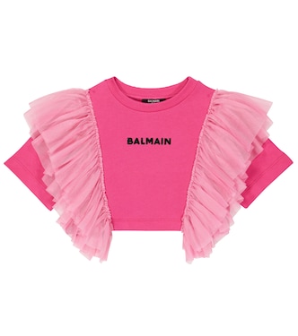 T-Shirt aus Baumwolle | Balmain Kids