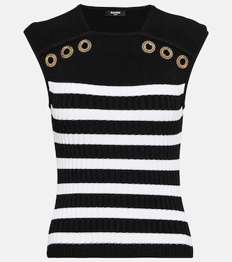 Top acanalado a rayas | Balmain