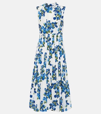 Robe midi Rosita en crêpe à fleurs | Emilia Wickstead