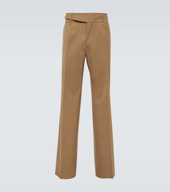 Pantalones de traje de sarga de lana | Dolce&Gabbana