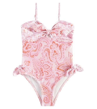 Bañador Ottie de paisley con lazo | Zimmermann Kids