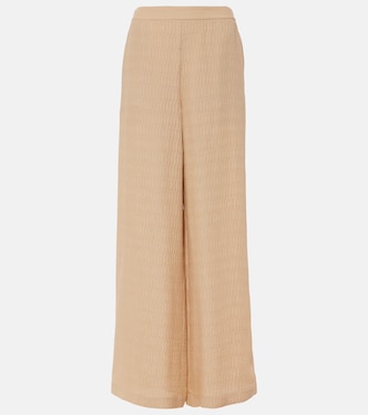 Pantaloni a gamba larga Gibellina Mawn in misto seta | Joseph