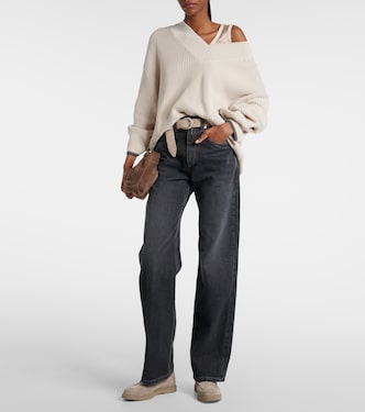 Loafers Monili aus Veloursleder | Brunello Cucinelli