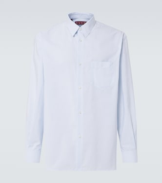 Striped cotton poplin shirt | Gucci
