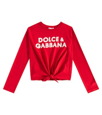 Top aus Baumwoll-Jersey | Dolce&Gabbana Kids