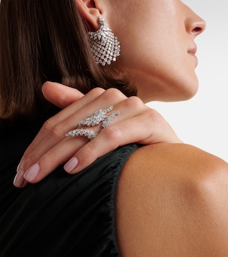 Y-Not - Anello in oro bianco 18kt con diamanti | Yeprem