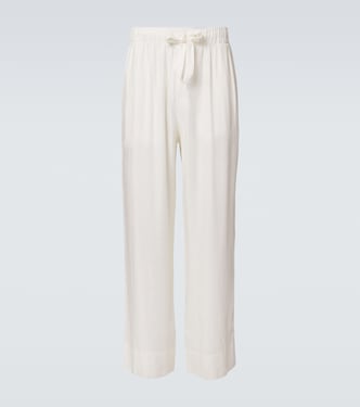 Luan linen-blend straight pants | Frescobol Carioca