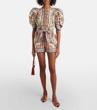 Combi-short Romantic Lightness en coton | Farm Rio