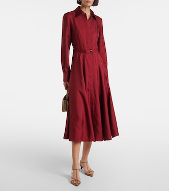 Abito chemisier Riko in twill di seta | Emilia Wickstead