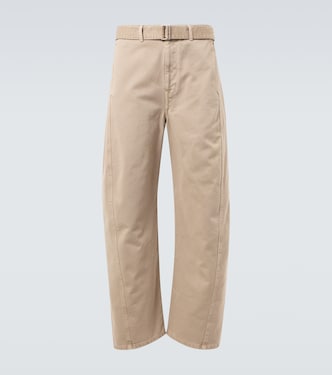 Twisted belted barrel-leg jeans | Lemaire