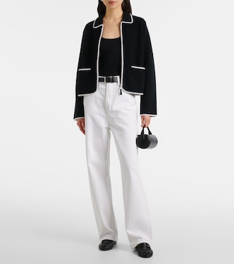 Wool and cashmere zip-up sweater | Jardin des Orangers