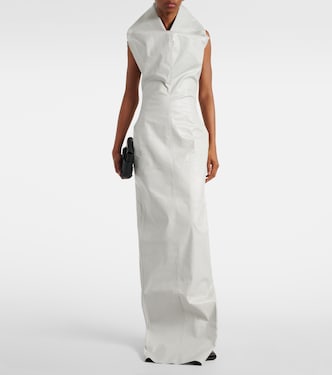 Coated canvas gown | Rick Owens