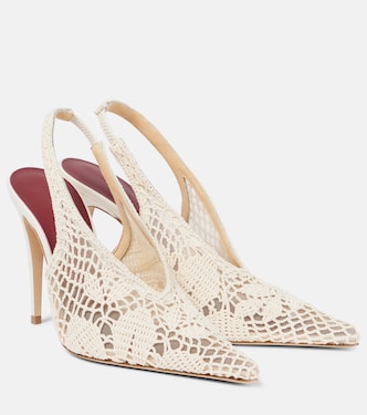 105 crochet slingback pumps | Magda Butrym