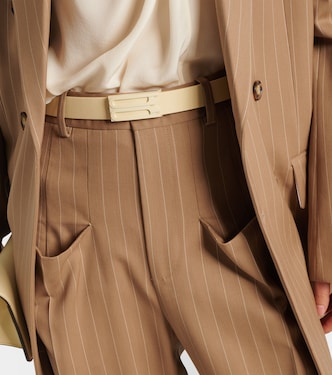 Logo leather belt  | Victoria Beckham
