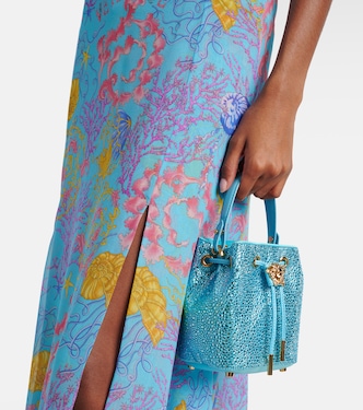 Bucket-Bag La Medusa Medium mit Kristallen | Versace