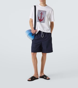 Camiseta de jersey de algodón con logo | Gucci