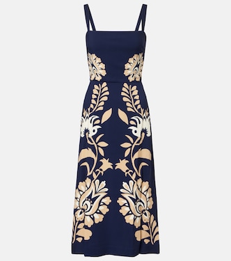Robe midi Shop Me A Martini en satin à fleurs | La DoubleJ