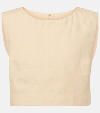 Martina linen crop top | Posse