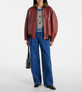 Chaqueta de piel con borrego | Marni