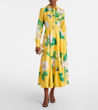 Robe chemise Zara en coton à fleurs | Leo Lin