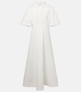 Besticktes Midikleid aus Baumwollpopeline | Róhe