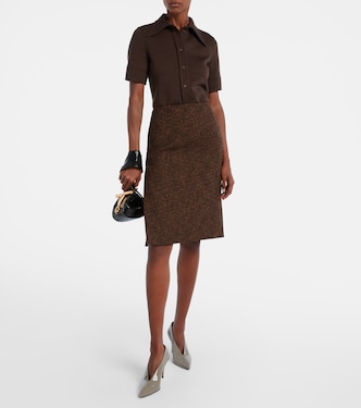 Chemise en laine et coton mélangés | Gucci