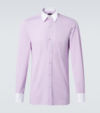 Striped cotton poplin shirt | Tom Ford