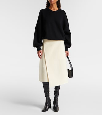 Bodhi high-rise wool-blend bouclé wrap skirt | Proenza Schouler