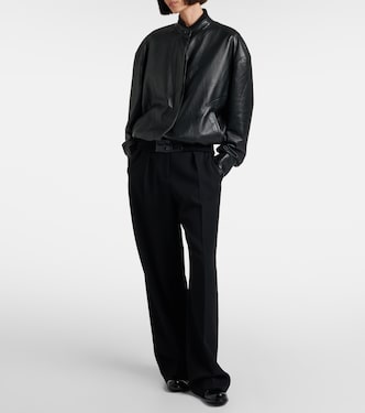 Eleonora leather bomber jacket | The Row