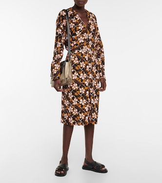 Abito midi con stampa floreale | Marni
