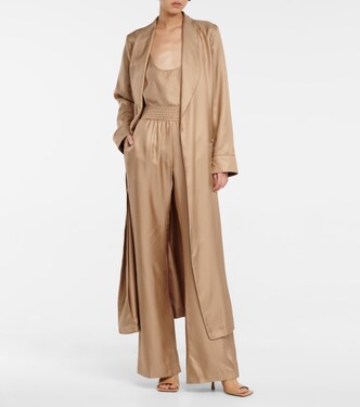 Pantaloni Themis in seta a gamba larga | Gabriela Hearst